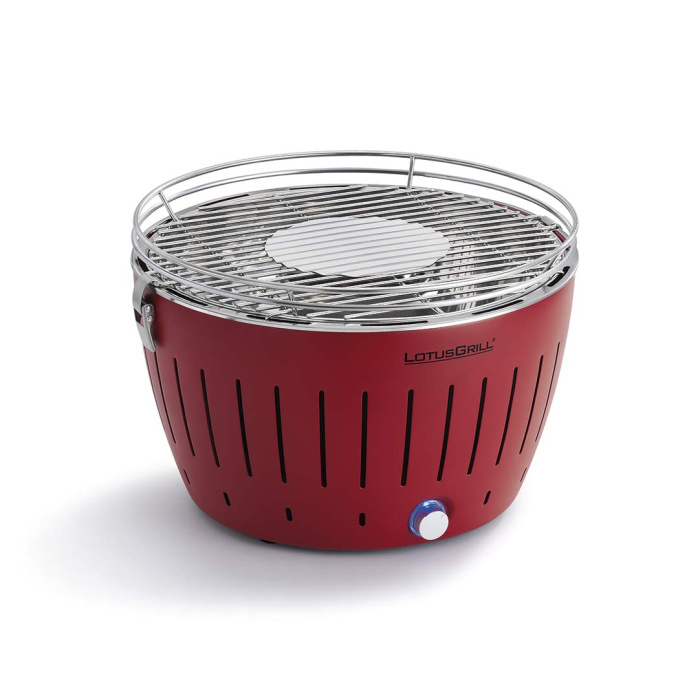 Бездимний вугільний гриль LotusGrill Classic 32 см, сріблястий металлик