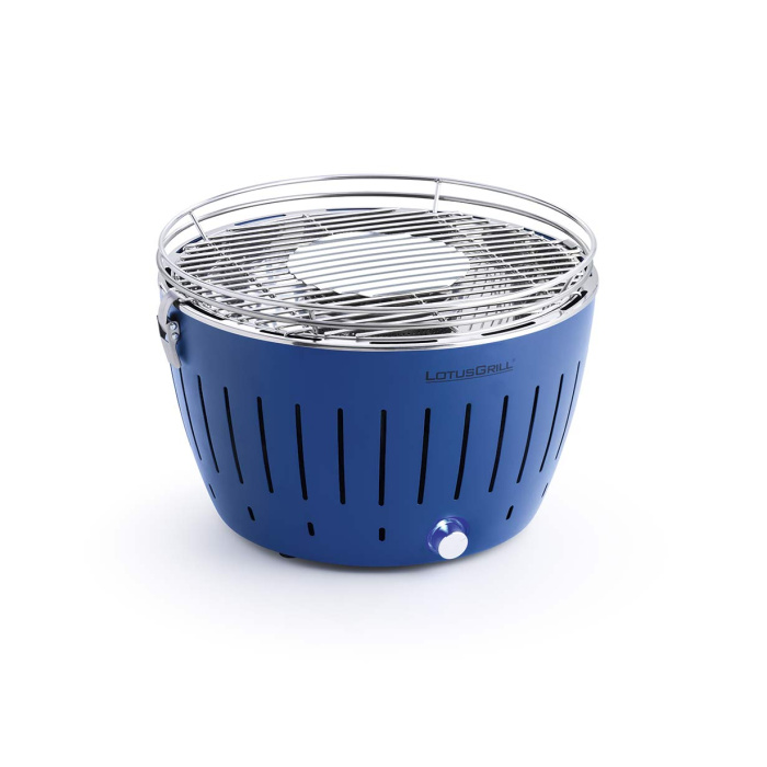 Бездимний вугільний гриль LotusGrill Classic 32 см, сріблястий металлик
