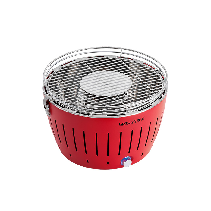 Бездимний вугільний гриль LotusGrill Classic 32 см, червоний