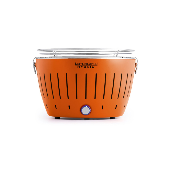 Бездимний гриль вугільний газовий LotusGrill Classic Hybrid 32 см, синій