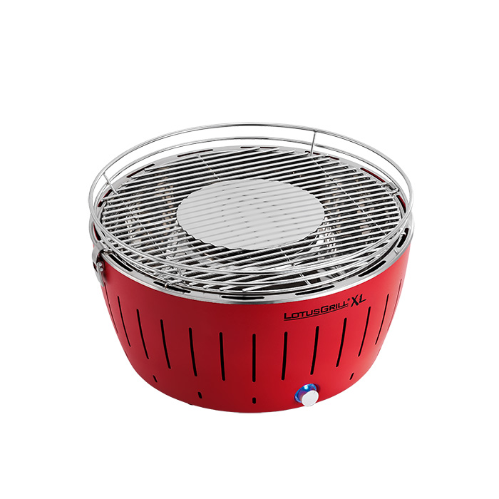 Бездимний вугільний гриль LotusGrill XL 40.5 см, червоний