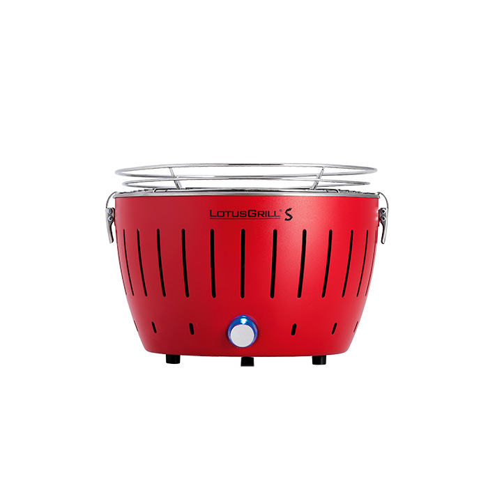 Компактний бездимний гриль LotusGrill S 26 см, червоний