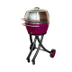 Садовий бездимний вугільний гриль LotusGrill XL Garden Set 40.5 см, фіолетовий