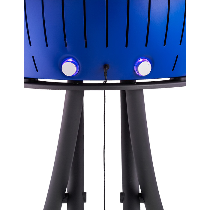 Садовий бездимний вугільний гриль LotusGrill XXL 57.6 см, синій