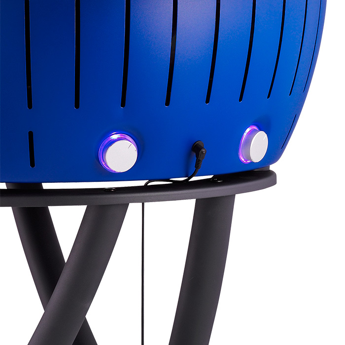 Садовий бездимний вугільний гриль LotusGrill XXL 57.6 см, синій