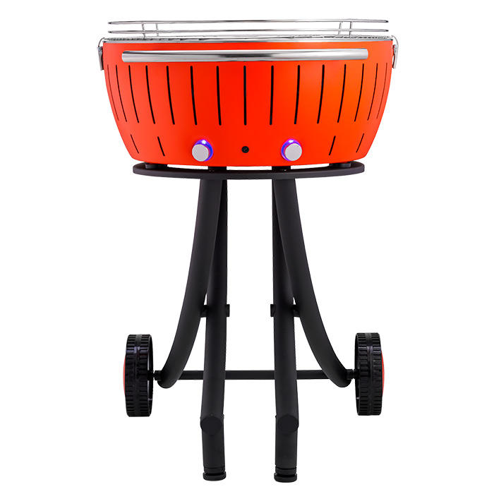 Садовий бездимний вугільний гриль LotusGrill XXL 57.6 см, помаранчевий