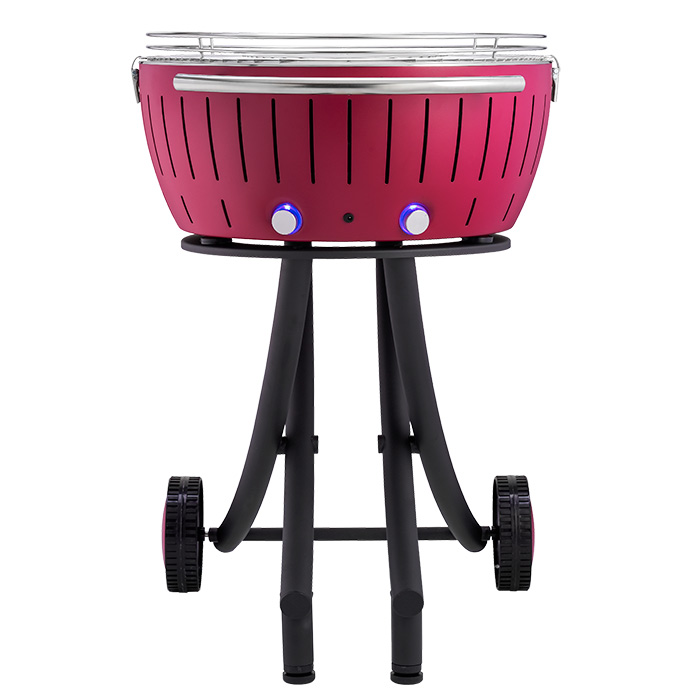 Садовий бездимний вугільний гриль LotusGrill XXL 57.6 см, фіолетовий
