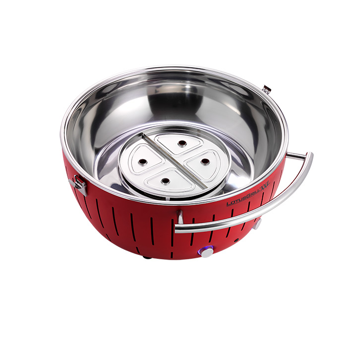 Садовий бездимний вугільний гриль LotusGrill XXL 57.6 см, графіт 