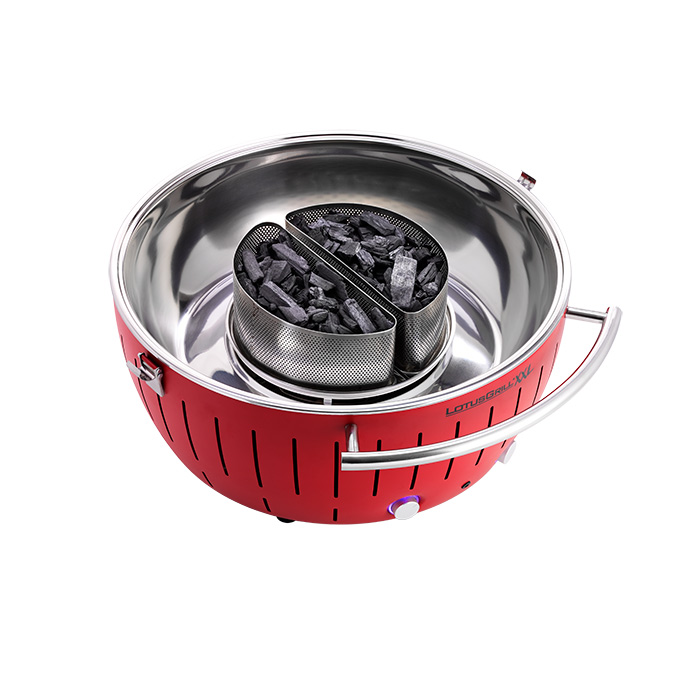 Садовий бездимний вугільний гриль LotusGrill XXL 57.6 см, графіт 